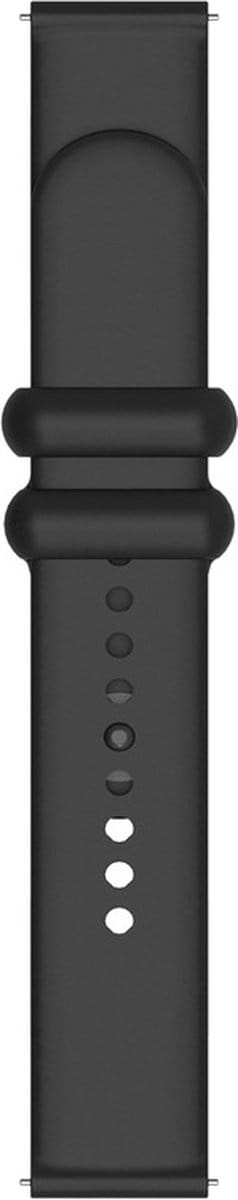 Siliconen bandje - geschikt voor Garmin Venu / Venu 2 Plus / Venu SQ / SQ 2 / Vivomove / 3 / Style / Vivoactive 3 / Vivoactive 5 / Forerunner 55 / 245 / 645 - zwart