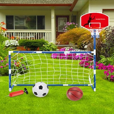 Kindersportcentrum - Sport speelgoed - Motorische vaardigheden - Versterkte basis - 44 x 31 x 10 cm - A
