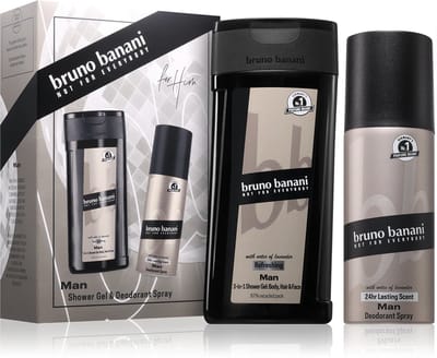 Bruno banani Man -Classic and Masculine 150ml Deodorant spray and 250ml showergel