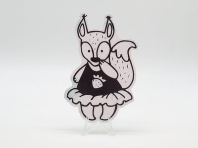 Verbijsterde Vos Sticker - Dieren in het Dagelijks Leven | Vera's Arts & Dice | Schattige Stickers - Handgemaakte Stickers - Journaling - Bullet Journal - Scrapbooking - Leuke Stickers - Laptop Sticker - Telefoon Sticker