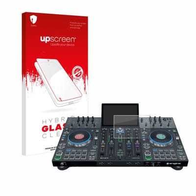 upscreen - Screenprotector voor Denon DJ Prime 4/ 4+ - Folie Beschermfolie Beschermglas transparant