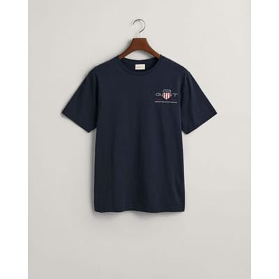 Gant T-Shirt Archive Shield Embroidery Avond Blauw / male