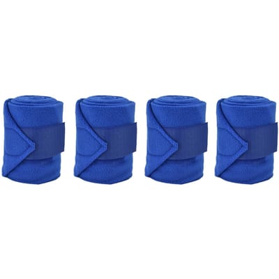 4 pièces cerceau de chaîne de jambe de cheval et Kit de protection de fixation de boucle en Polyester doux pour chien vache chat bleu blue