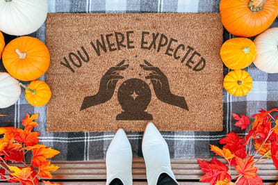 You Were Expected | 90x60 cm | Nieuwe huis cadeau | Ingangsmat | Deurmat met stijl | Verhuizing cadeau | Praktisch & trendy | Perfect voor binnenkomst | Cadeau voor nieuwe woning