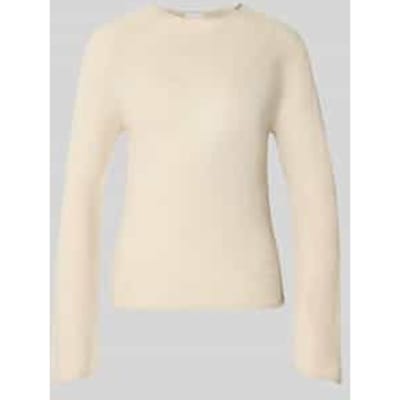 Slim fit pullover met mix van wol en alpaca