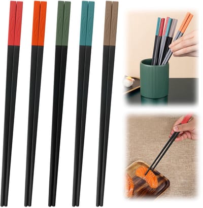 JHUBERS- Sushi-Stokjes Herbruikbaar - Eetstokjes - Eetstokjes Houder - 24 cm - Gepersonaliseerd - Geschikt voor Vaatwasser