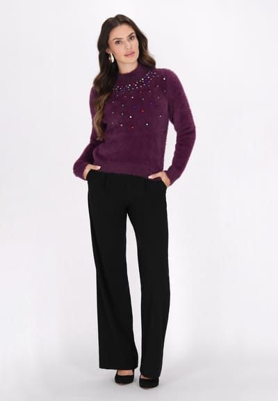 Faina Jumper Dames pruim