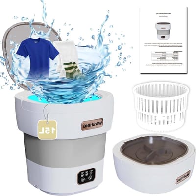Mini Wasmachine met Centrifuge - Voor Kleine Wasgoed - Meerdere Programma's