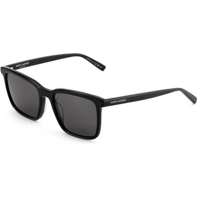 Saint Laurent Zwarte Lens Vierkante Zonnebril Unisex Zonnebril SL-500-001-54 Basic Packaging-Eyeglass Case gray