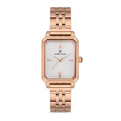 Daniel Klein DK.1.13126-3 - Horloge - Analoog - Dames - Vrouwen - stalen band - Rechthoek - Rosékleurig