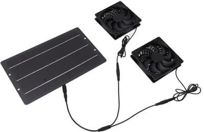 10W Zonnepaneel Ventilator Kit voor Kippenhokken, Kassen en Schuren