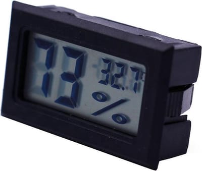 CHPN - Hygrometer - Thermometer - Digitaal - 2-in-1 - Hygrometer-Temperatuurmeter - Zwart - Voor Binnen/Buiten - Universeel