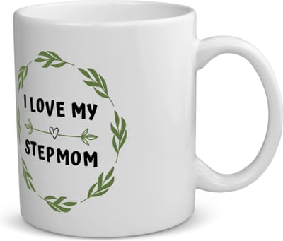 Akyol - i love my stepmom koffiemok - theemok - Mama - liefste stiefmoeder - moeder cadeautjes - moederdag - verjaardag - geschenk - kado - 350 ML inhoud