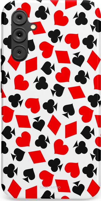 Casetastic Hoesje Geschikt voor Samsung A34 (5G) - Stijlvolle Beschermende Duo-layer Case - Harten spel