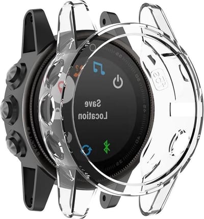 Shop4 - Garmin Fenix 5S Case (ook Plus) - Siliconen Transparant
