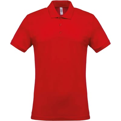 Kariban Piqué-herenpolo korte mouwen K254 - Red - 4XL
