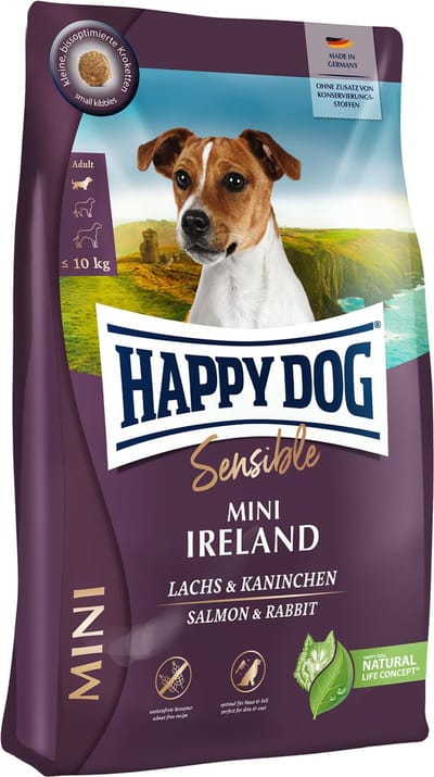 Happy Dog - Sensible Mini Ierland - Zalm en Konijn - 800 gram