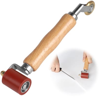 Siliconen en messing drukrollers, 2-in-1 drukroller voor PVC dakbedekking, handdrukroller voor naadafwerking en randen