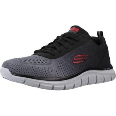 Skechers Track - Ripkent 232399-BKCC, Mannen, Grijs, Trainingschoenen, maat: 39