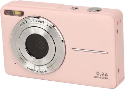 FHD 1080P Vedio-camera Autofocus 44 MP Compacte Kleine met 16x Digitale Zoom voor Jongens Meisjes Kinderen - Roze .