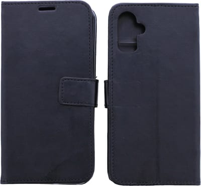 Bookcase Geschikt voor: Samsung Galaxy A06 - Zwart - portemonnee hoesje - Book Cover
