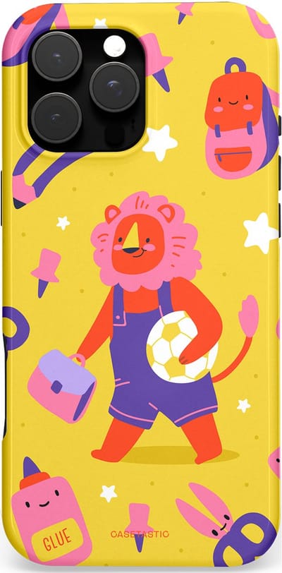Casetastic hoesje geschikt voor Apple iPhone 16 Pro Max - MagSafe - Dubbellaagse bescherming - Krachtige lessen - Fashion Case - Goud Koraal