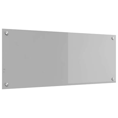 vidaXL - Keukenachterwand - Lichtgrijs - 100 - x - 40 - cm - gehard - glas
