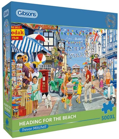 Gibsons - Heading for the Beach (door Trevor Mitchell) - 500XL stukjes 68×49cm (b×h) - Legpuzzel voor volwassenen