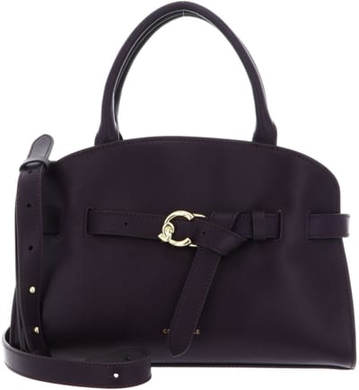 COCCINELLE Leren handtas schoudertas Sabine Handbag Prune donkerpaars