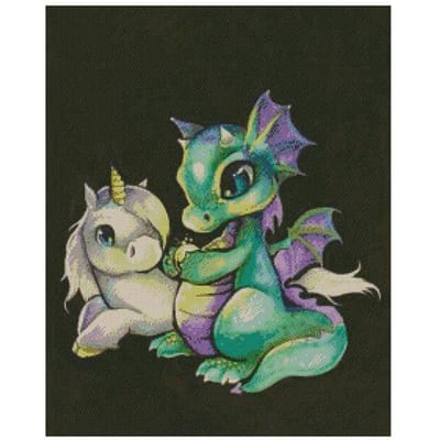 5D Monster Cartoon Diy Diamanten Borduurmozaïek Versier Broderies Diamond Painting 20X30 gray