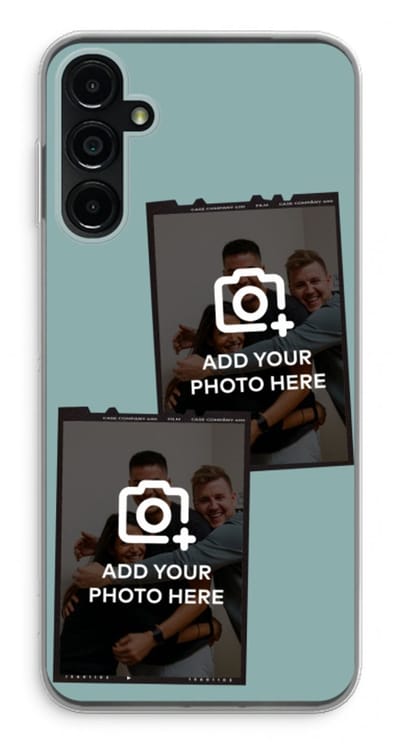 Gepersonaliseerd - Case Company® - Hoesje geschikt voor Samsung Galaxy A14 hoesje - Polaroid Zwart - Soft Cover Telefoonhoesje - Bescherming aan alle Kanten en Schermrand