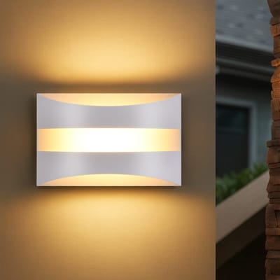 NETTLIFE LED wandlamp - binnen - wit - modern - 5W - 3000K - trappenhuis wandlamp - industrieel
