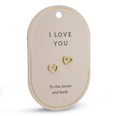 Oorbellen - Goud - I love you