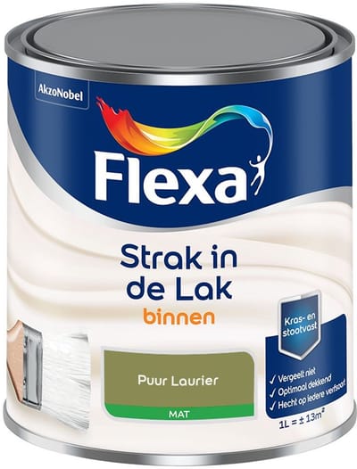 Flexa - Strak In De Lak Binnenlak Mat - Puur Laurier - Mengverf - 1 L