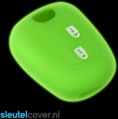 Autosleutel Hoesje geschikt voor Citroën - SleutelCover - Silicone Autosleutel Cover - Sleutelhoesje Glow in the dark / Lichtgevend