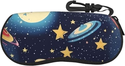 Brillenhoes Zacht - Beschermhoes Bril - Veilig Opbergen - Lichtgewicht Neopreen - 16.7cm Breed - Zwart