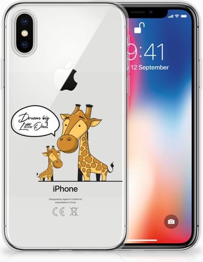 Apple iPhone X | Xs Telefoonhoesje met Naam Giraffe