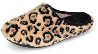 Warme Dames Pantoffels met Panterprint - Lichtgewicht Antislip Huisslippers