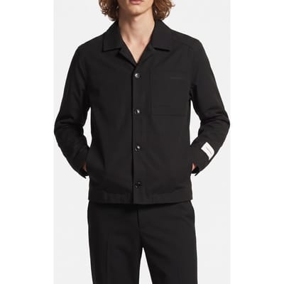 Calvin Klein Ls Lyocell Shirt Jacket Black Taglia: S | Maglie a manica lunga Outlet | Uomo | Nero