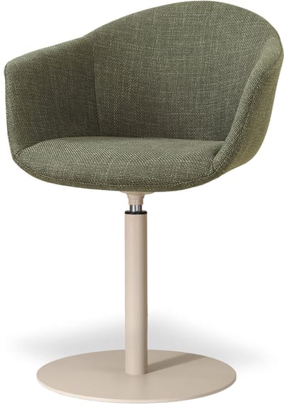 Nolon Niva-Otis Draaibare Tulp Eetkamerstoel Forestgroen - Beige Onderstel - Stoffen - Scandinavisch