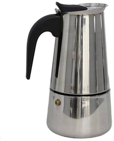 Gerimport Percolator espressomaker - 2 kopjes - RVS - 14x11 cm
