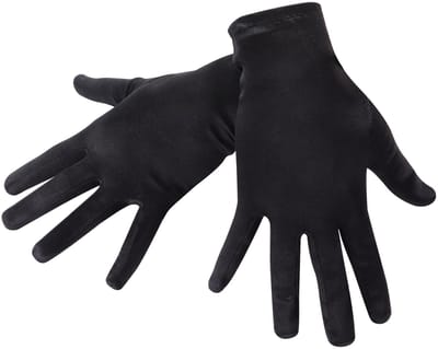 Dailygoods- Handschoenen Dames Korte Satijnen - Comfortabele Handschoenen - Bruiloft/Feest - Halloween/Cosplay - Polslengte - Zacht Materiaal - Dameshandschoenen