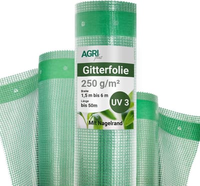 Broeikasfolie Jumbo - Roosterfolie Kas - Bescherming Planten - UV-bestendig 3 jaar - 2 x 50 m - Groen transparant