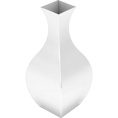 Vase en Acier Inoxydable Poli Vase à Fleurs Nordique Moderne pour Décoration de Salon à Domicile Ornement de Table