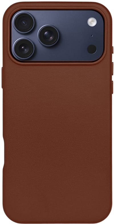 Casify Leren Hoesje geschikt voor MagSafe iPhone 17 Pro Max Hoesje - Omber