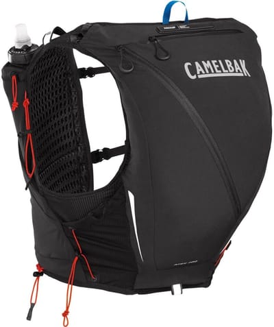 CamelBak Apex Pro Run Vest - S - Running Vest - Drinkrugzak - 12 L - Reflecterend - Inclusief 2 Flexibele 500 ml flessen - Hardloopvest - Drinkhouder - Lichtgewicht - Zwart