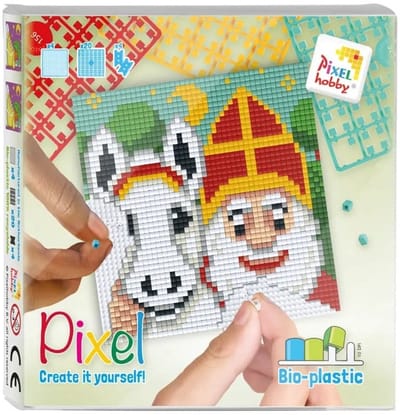 Pixelhobby Classic Sinterklaas met Paard 12x12 cm