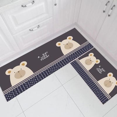 Keukenvloermat Antislip Anti-Vermoeidheid Sneldrogend Hal Balkon Tapijt Badkamer Absorberend Deurmat Woonkamer Lang Tapijt 40cmx60cm 1pc