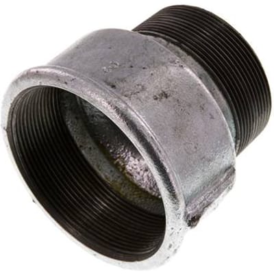 R 2 1/2'' x Rp 3'' M/F Verzinkt Gietijzeren Verloopring 25 Bar - FL2S-MF-IZ-212R-300R
