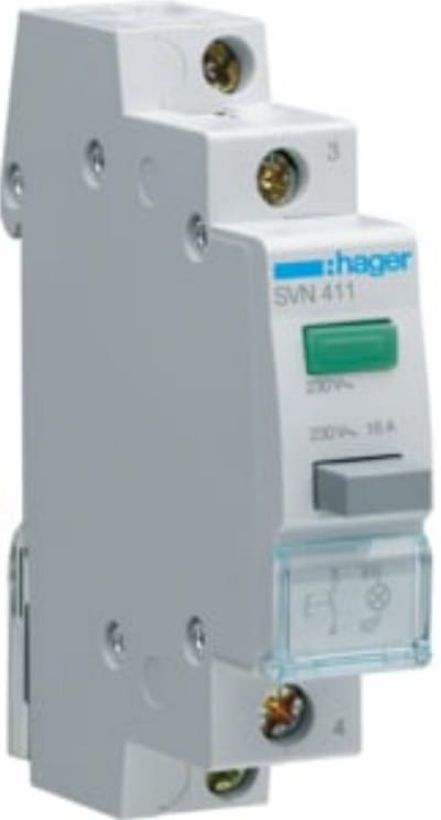 Hager Signal Modules & Pushbuttons Modulaire Drukknop - SVN411 - E2KCE